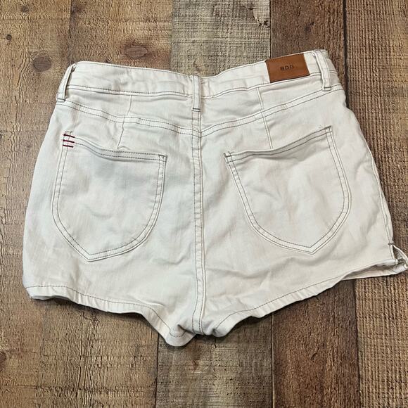 BDG | Women's Beige Super High Rise Bootie Spade Pin Up Shorts Sz 27 - Picture 4 of 4
